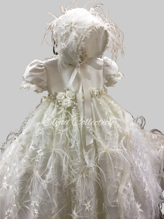 Stephanie - Christening Feather Gown 2448
