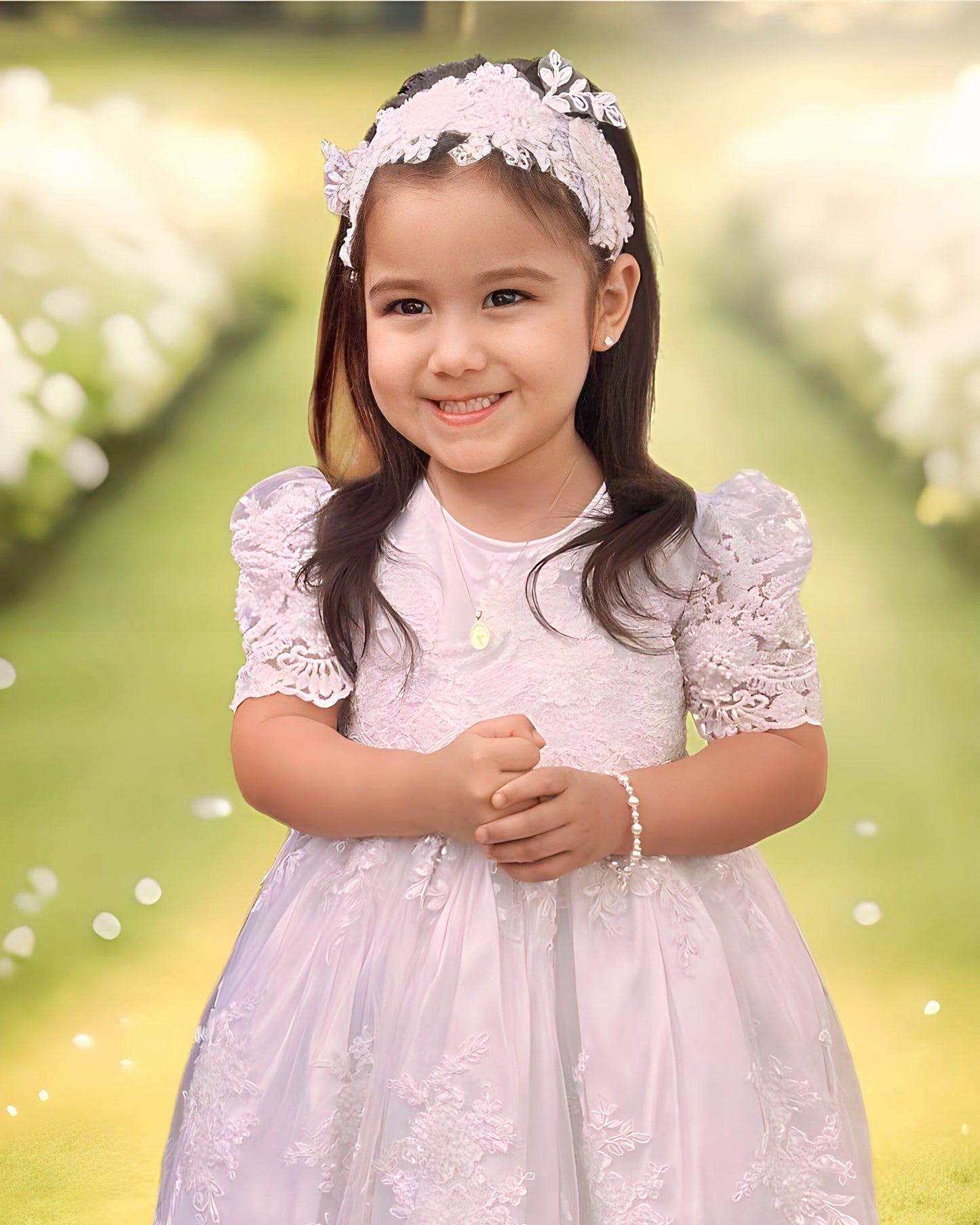 Christening Lace Dress - Dalia