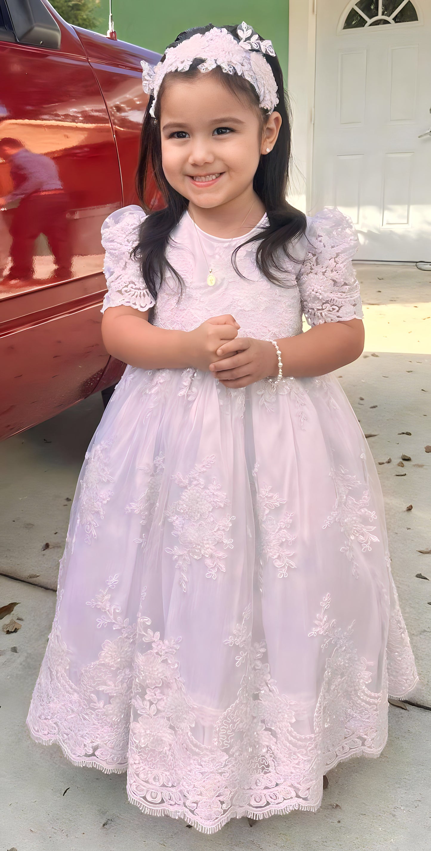 Christening Lace Dress - Dalia