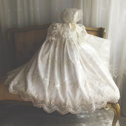 Lace Christening Gown - Leonor 12m