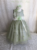Silk Green  Baby Dress- Laura