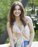 "Elegant Peach Lace Duster Vest with Tulle Ruffle and Ribbon Closure"