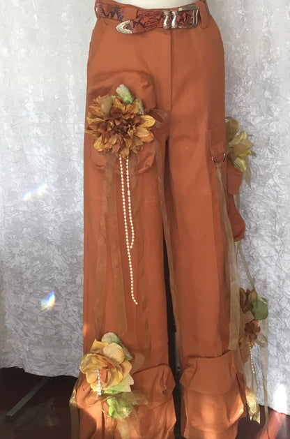 Floral Cargo Pants - Erika
