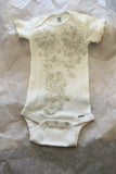Handmade Heirloom Antique White Christening Gown with Bonnet – Beaded Lace - Dalia
