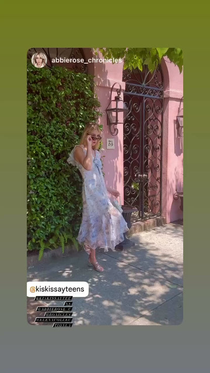 Floral Chiffon Bohemian Dress - Abbie