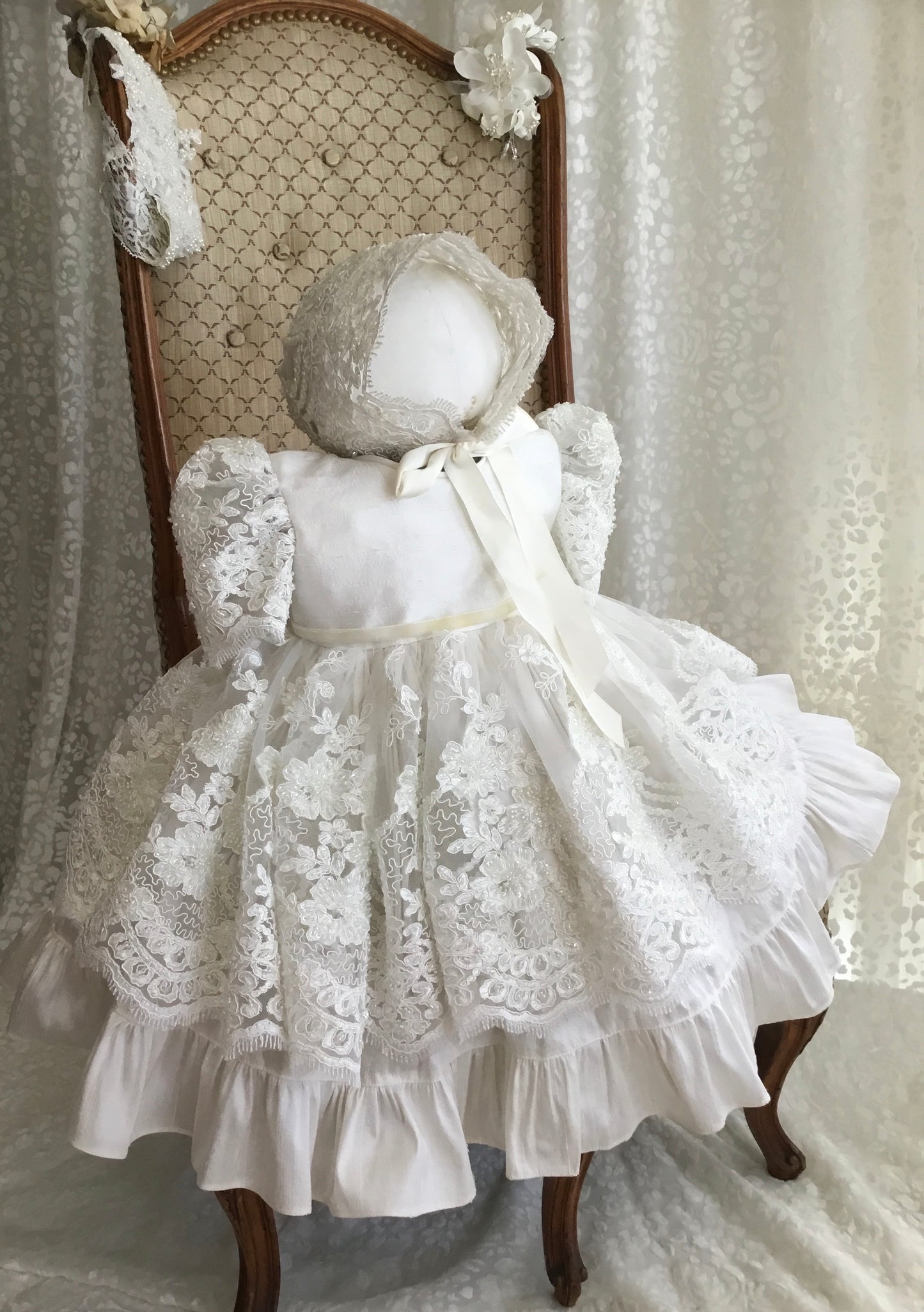 Christening Dress Silk - Dorothy