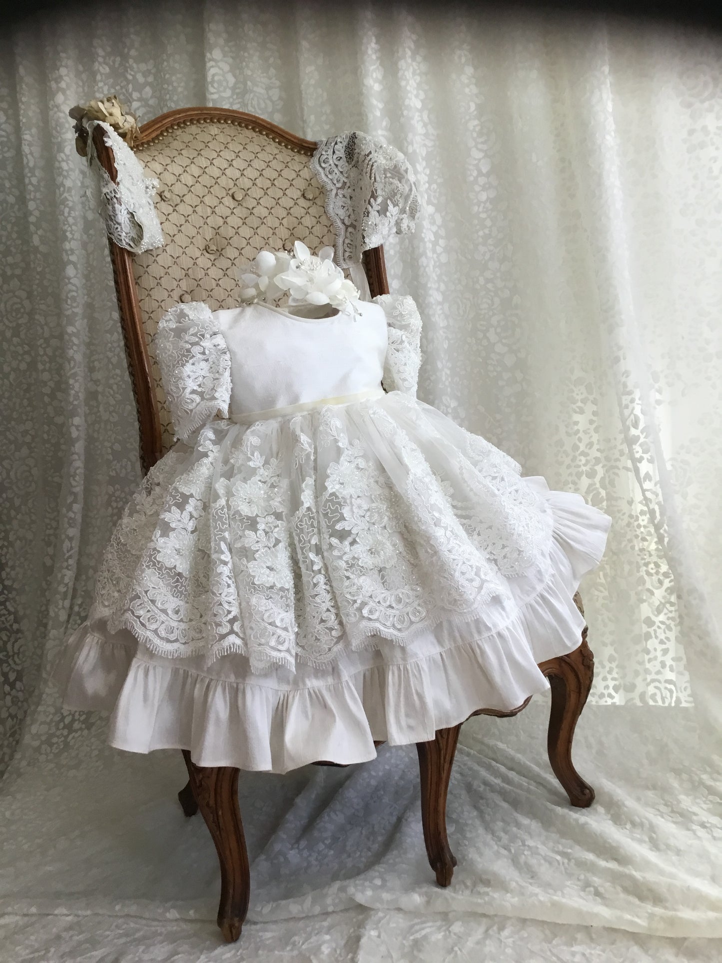 Christening Dress Silk - Dorothy