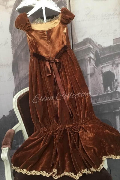 Christmas Velvet Girls Dress - Margaret