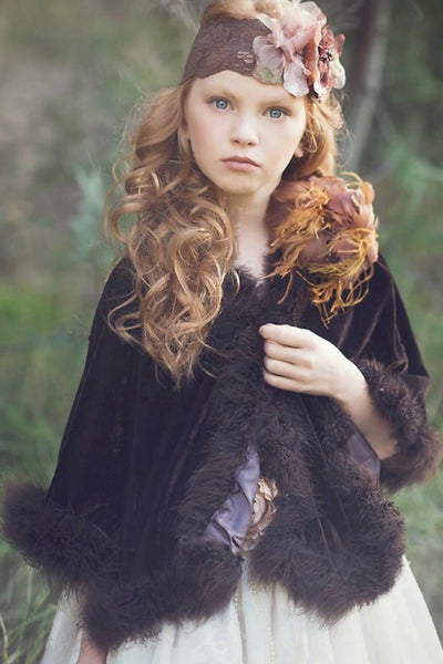 Brown Cape - Capelet - Elsa