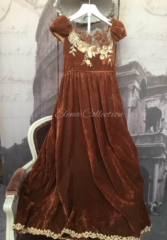 Christmas Velvet Girls Dress - Margaret