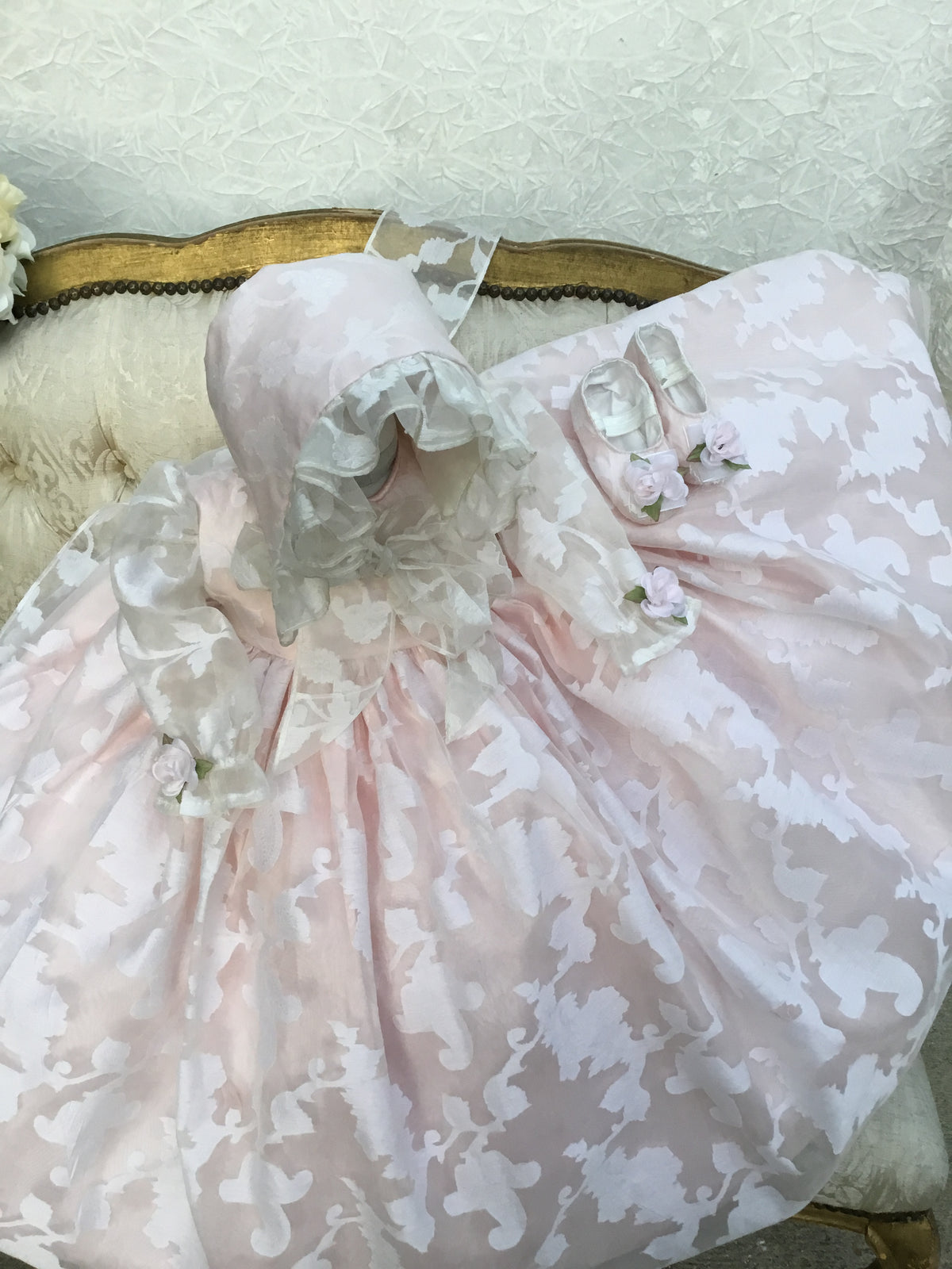 Christening Silk Gown - Eleanor