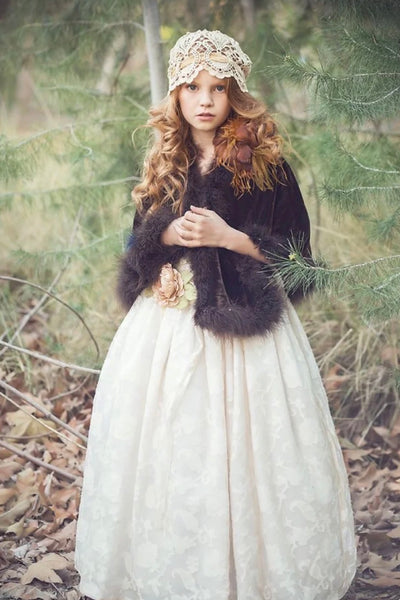Brown Cape - Capelet - Elsa