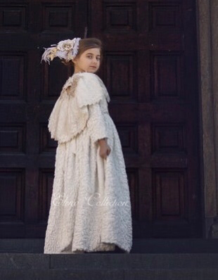 Winter Ivory Faux Fur Dress and Belt - Natasha