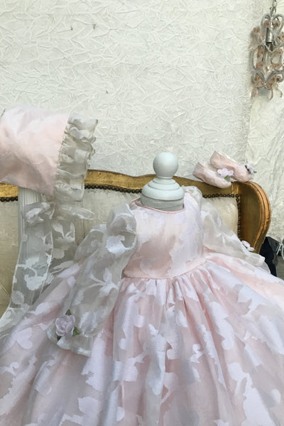 Eleanor Baptism Silk Gown  - Heirloom Christening Gown