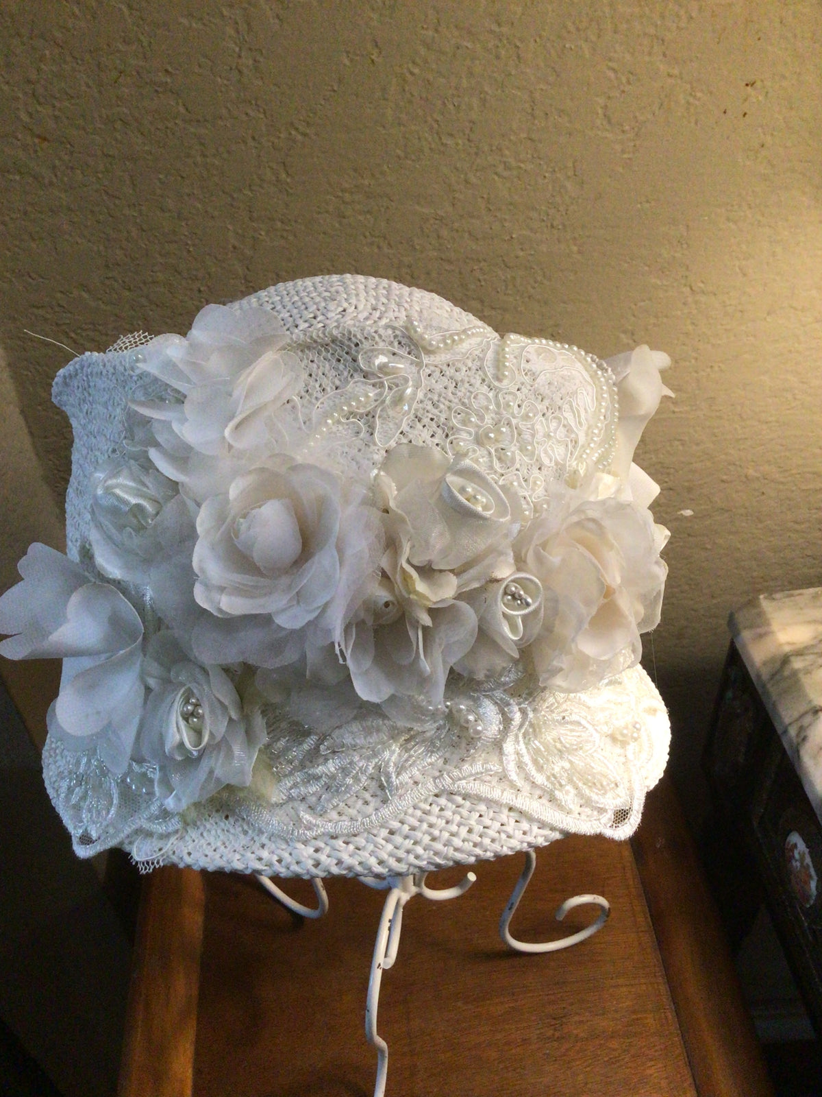 Bridal Cloche Hat - Amber