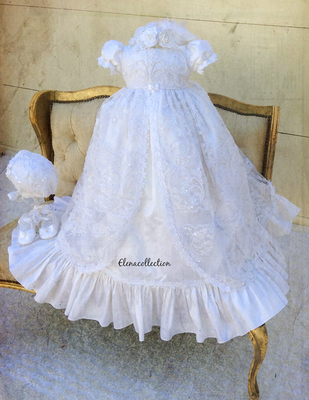 Adelina Gown - Heirloom Christening Gown
