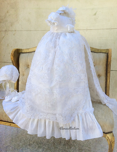 The Adelina Gown - Heirloom Christening Gown
