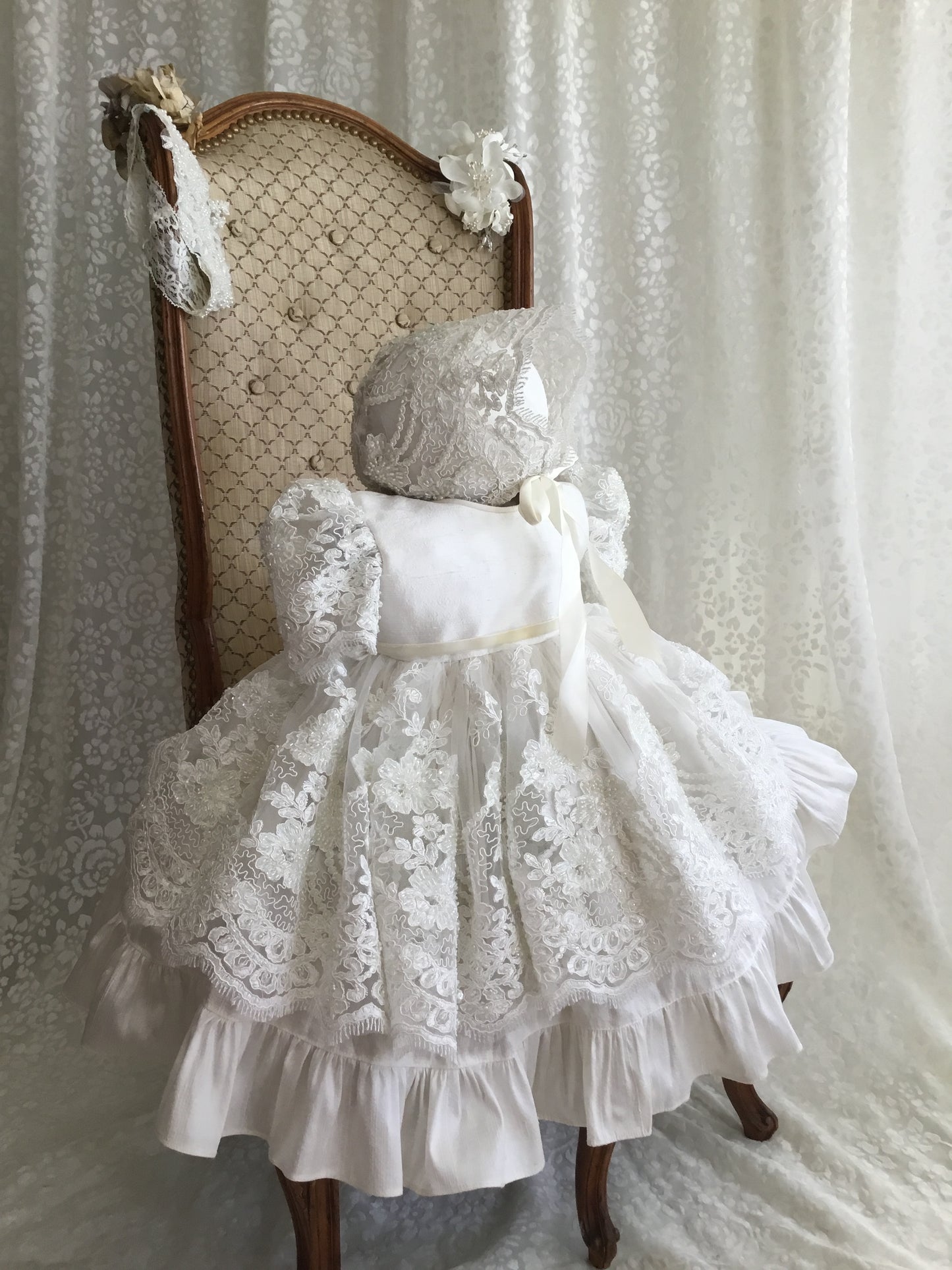 Christening Dress Silk - Dorothy