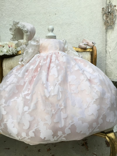 Eleanor Baptism Silk Gown  - Heirloom Christening Gown