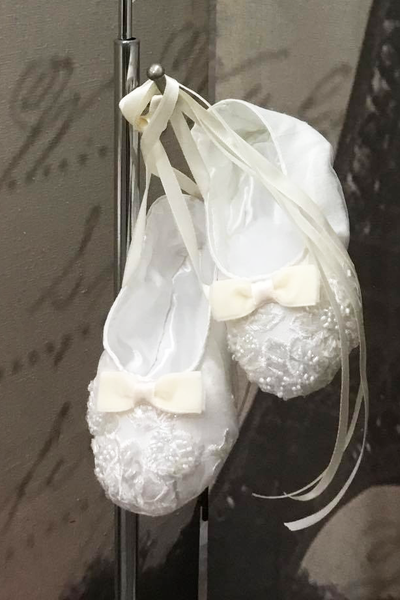 Christening and Baptism Shoes  - Heirloom Christening Gown