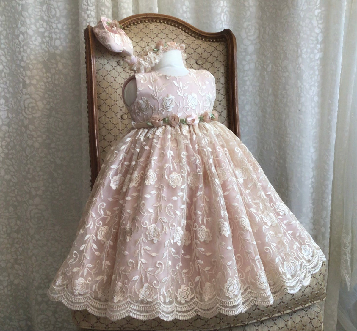 Lace Flower Girl Baby Dress - Lola