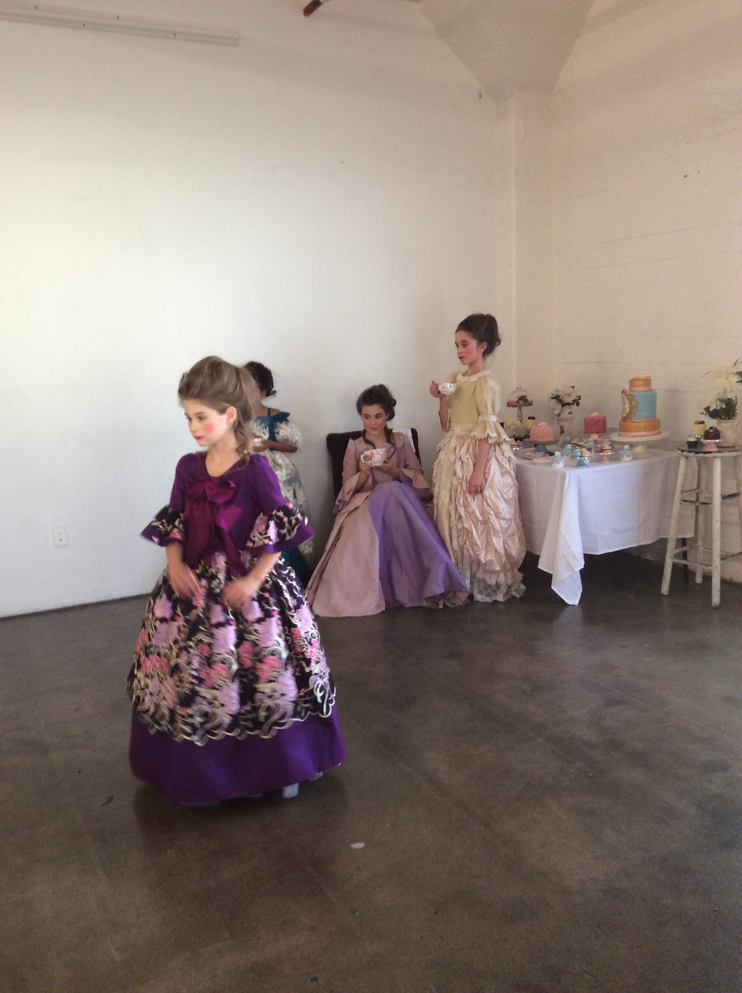 Victorian Silk Dress Size 5-6- Mia