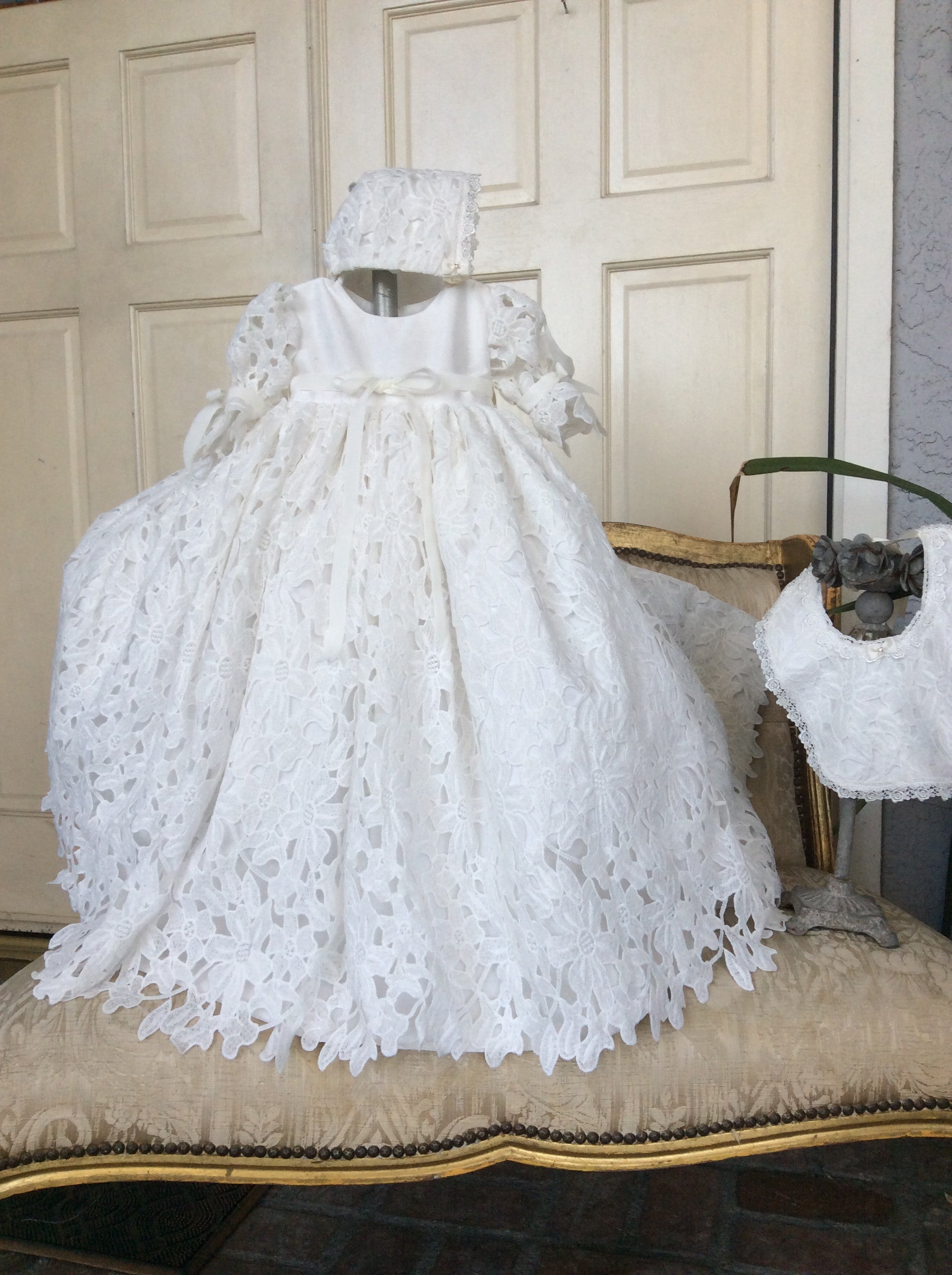 christening dresses for ladies The Magdalena Gown This beautiful gown can be passed down and appreciated for generations to come Vintage Ivory Lace Baptism Dress