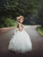 Flower Girl Tulle Dress - Honey