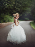 Flower Girl Tulle Dress - Honey