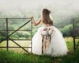 Flower Girl Tulle Dress - Honey