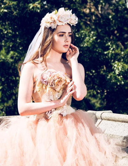 Bridal Tulle Skirt and Corset - Amy