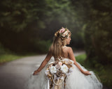 Flower Girl Tulle Dress - Honey