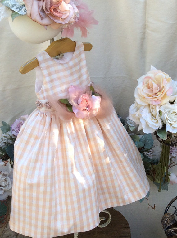 Flower Girl Silk Dress-Alicia - ElenaCollection
 - 5