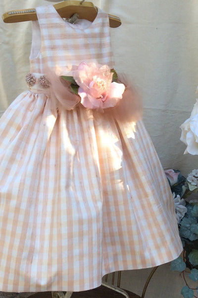 Flower Girl Silk Dress-Alicia - ElenaCollection
 - 1