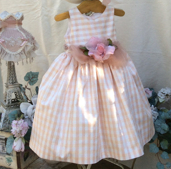 Flower Girl Silk Dress-Alicia - ElenaCollection
 - 4