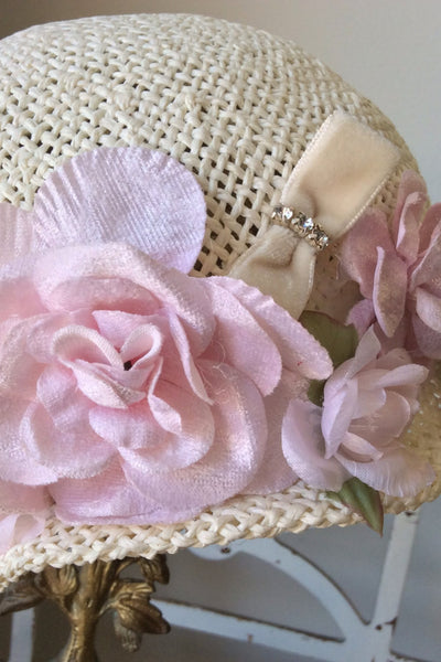 Baby Victorian Cottage Hat-Rosy - ElenaCollection
 - 2