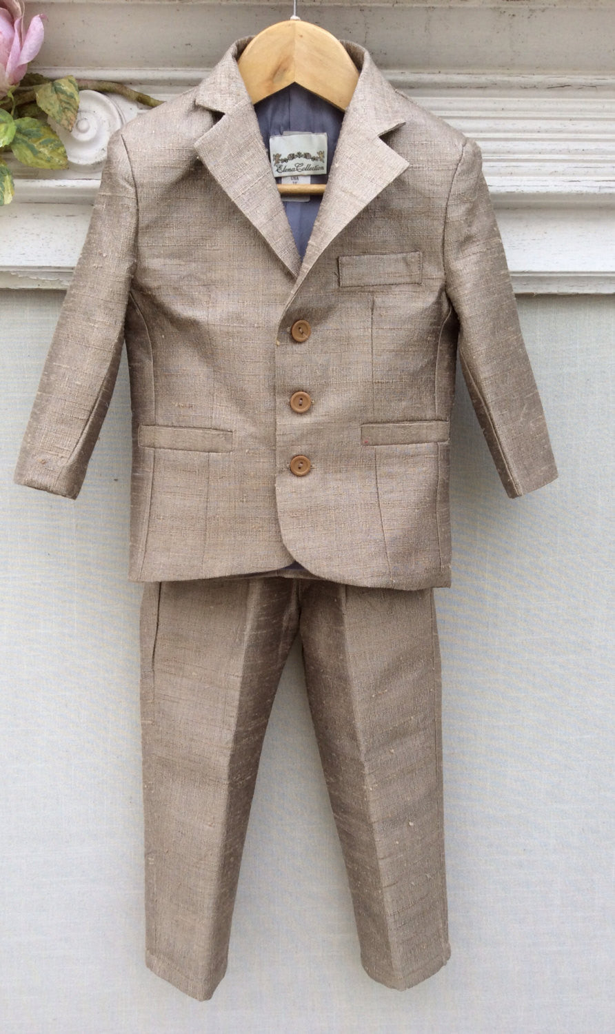 Ring Bearer Silk Suit VICTOR by Elena - ElenaCollection
 - 1