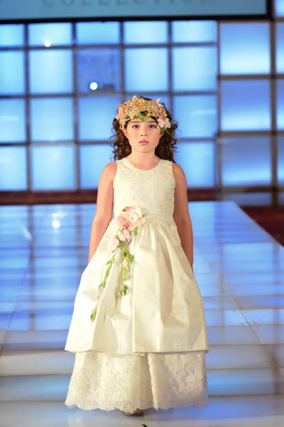 Flower Girl Silk Dress - Loren