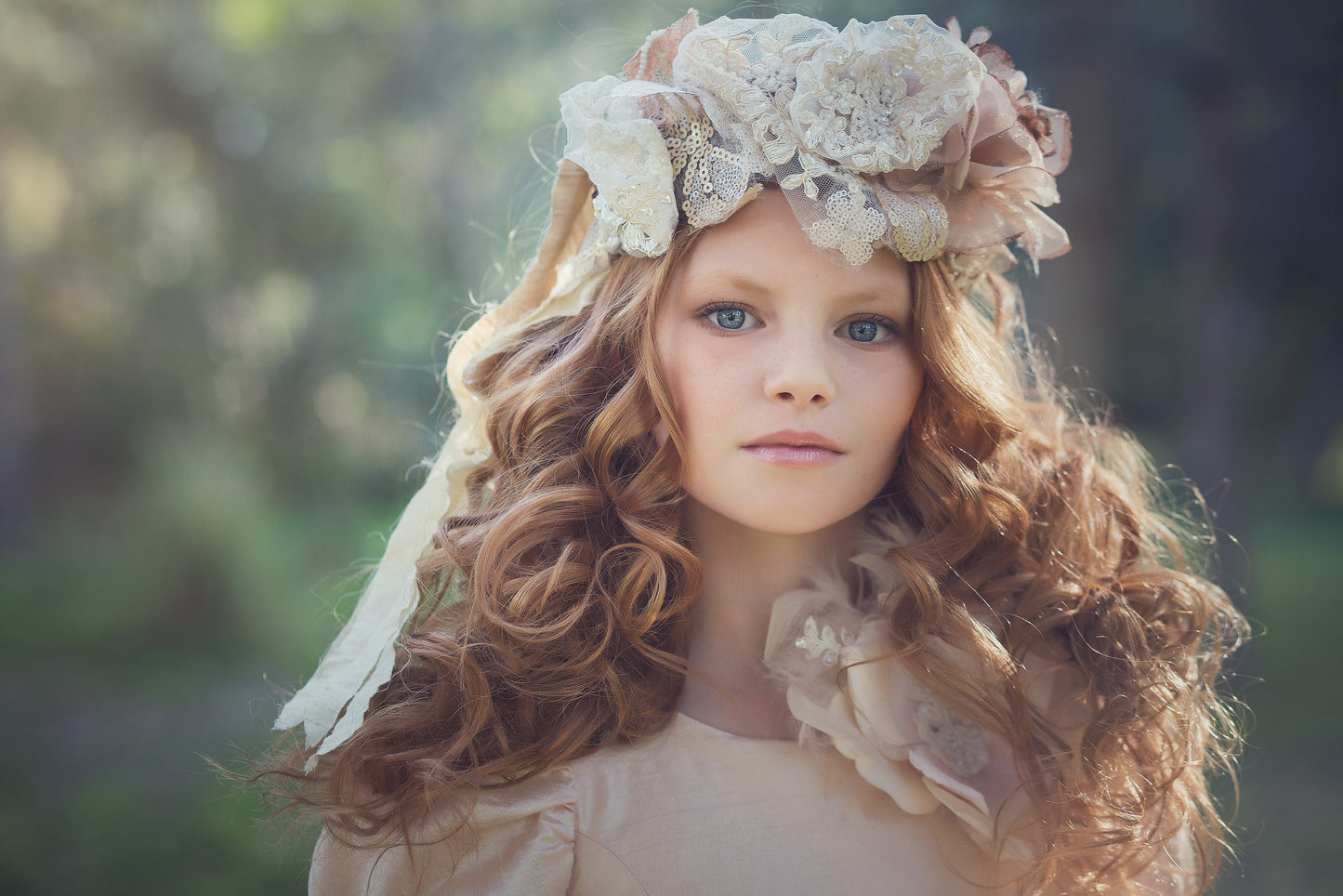 Flower Headband- Flower Crown - Nina