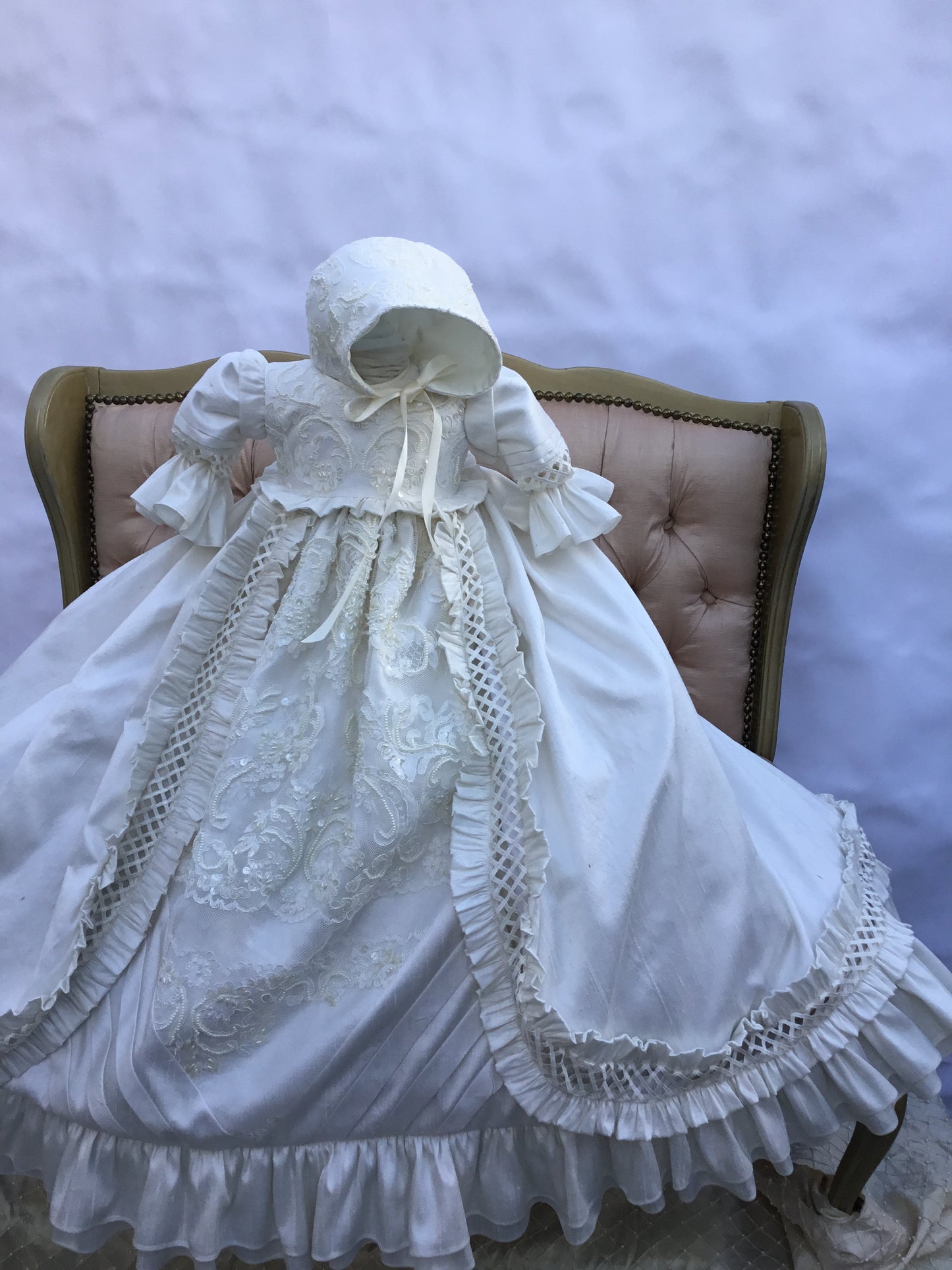 Heirloom Silk Baptism Gown unisex - Renato