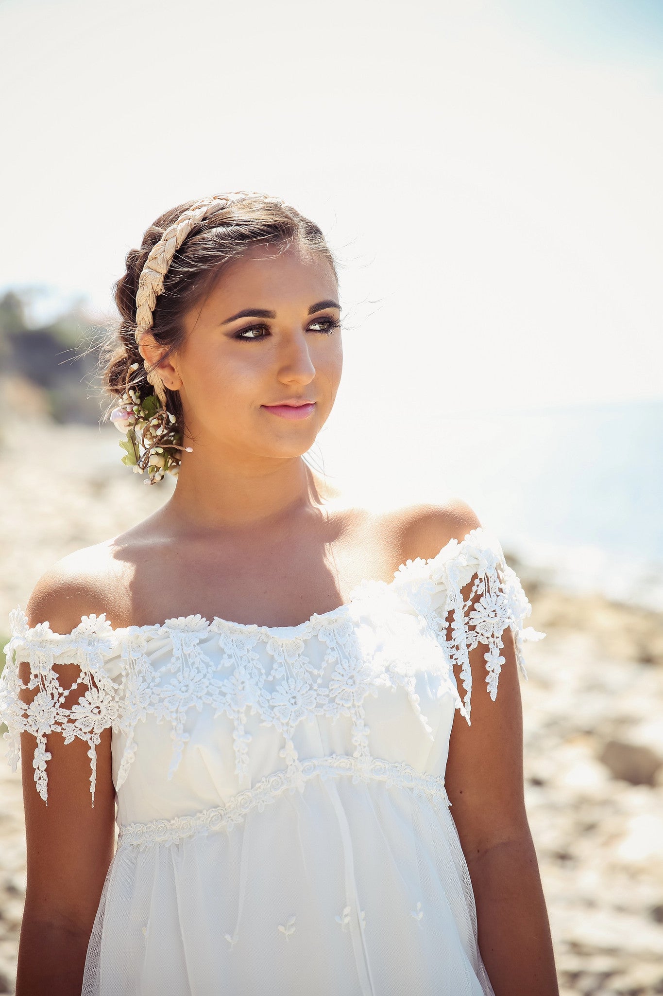Wedding Dress-Bridal-Photo-prop-bridesmade-boho dress-Titanic - ElenaCollection
 - 6