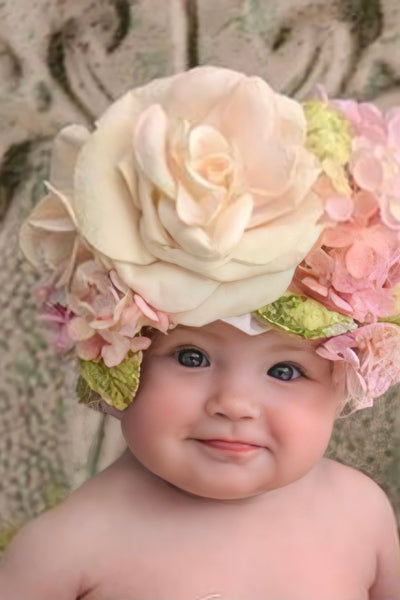 Floral Cotton Bonnet - Delia