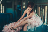 Wedding Feather Gown-rental -Quinceanera-Prom-Moët - ElenaCollection
 - 13