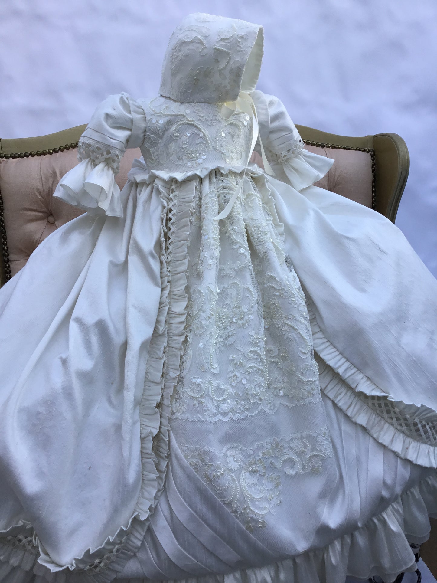Heirloom Silk Baptism Gown unisex - Renato