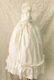 Heirloom Silk Baptism Gown unisex - Renato - Heirloom Boy’s Christening Gown Set – Hand-Embroidered with Matching Bonnet