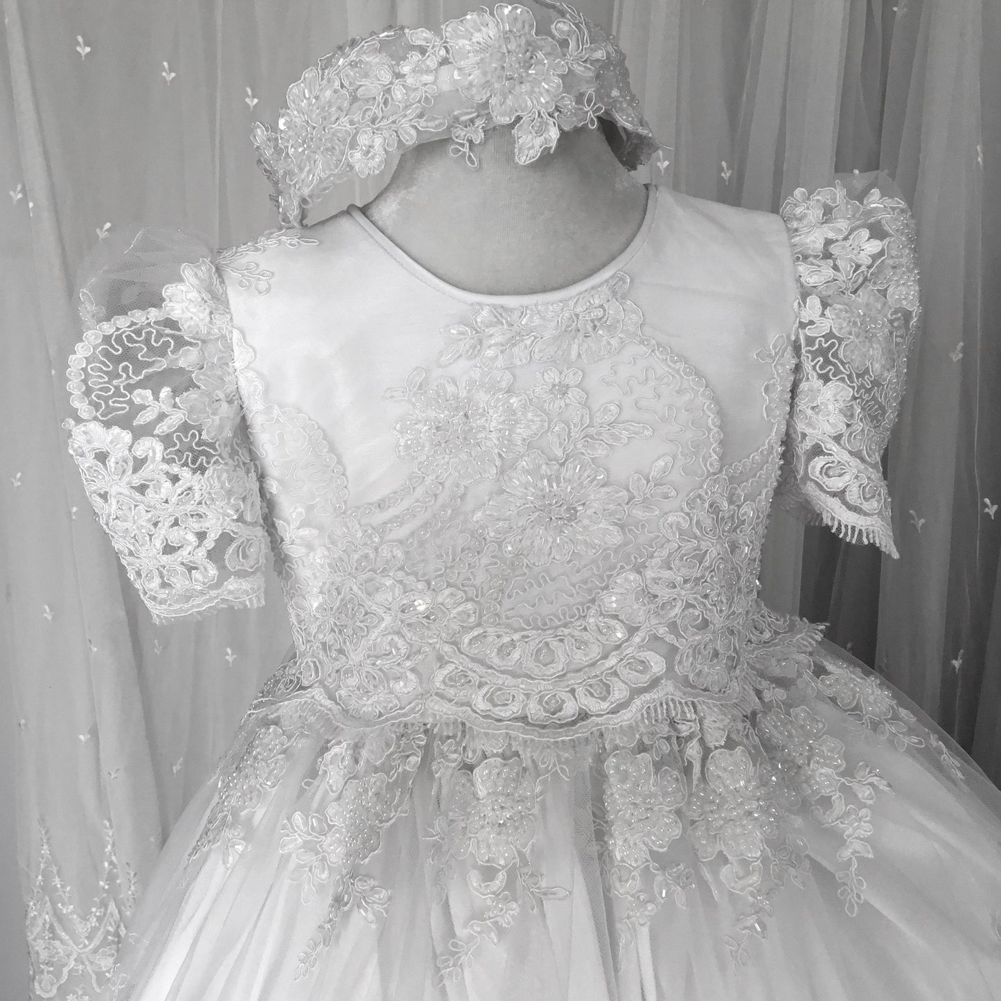 Christening Lace Dress - Dalia