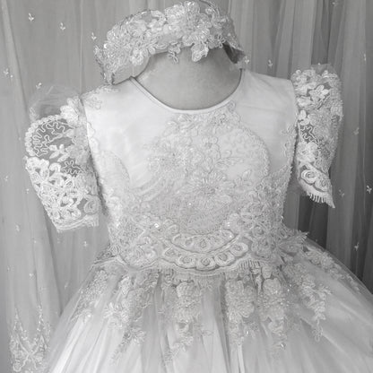 Christening Lace Dress - Dalia