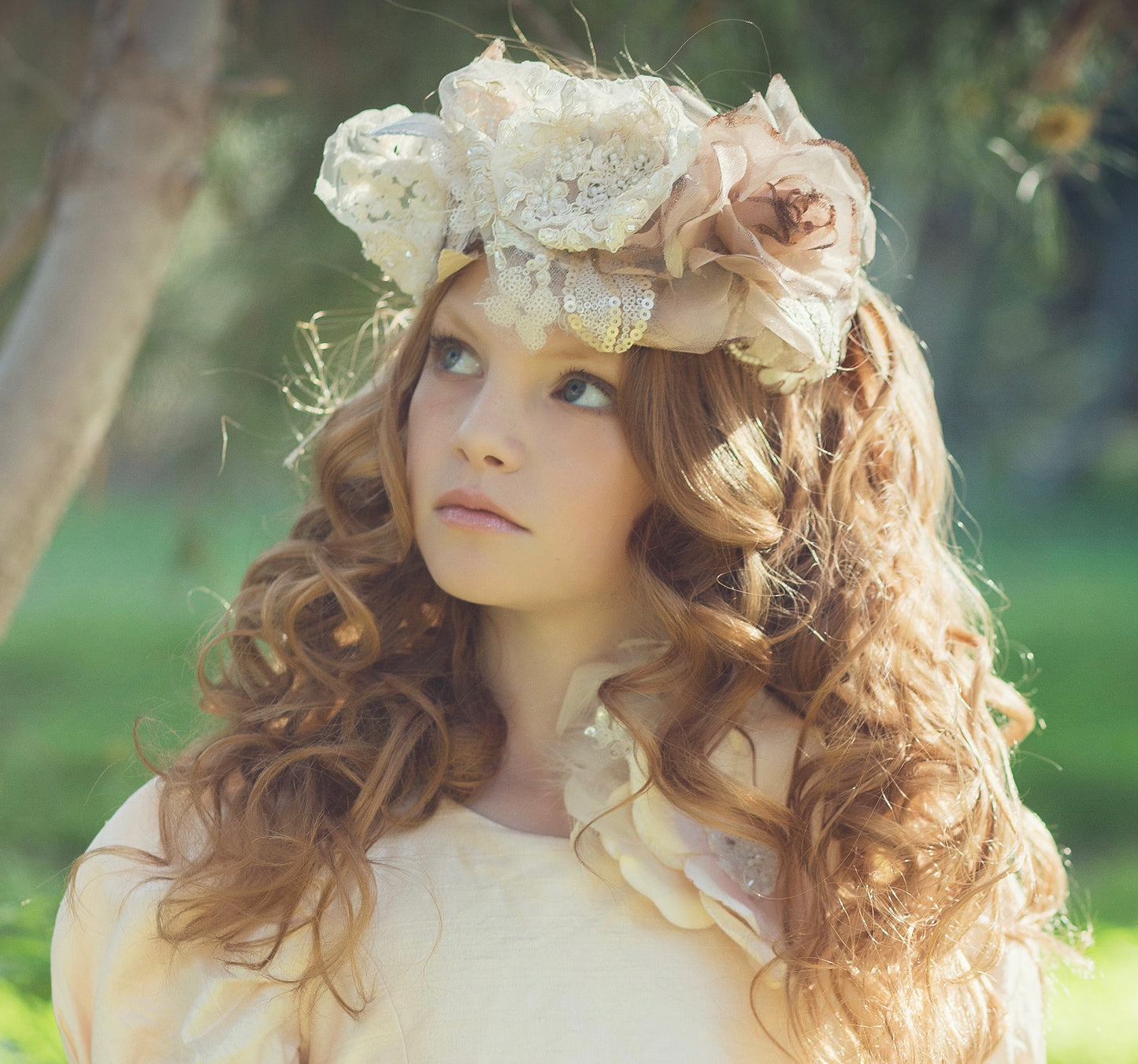 Flower Headband- Flower Crown - Nina