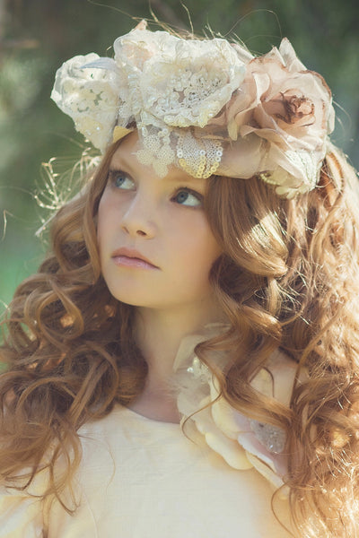 Flower Headband- Flower Crown - Nina