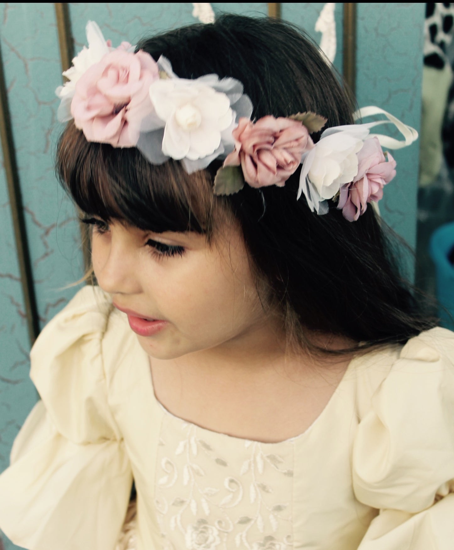 Flower Girl Silk Dress-Alicia - ElenaCollection
 - 7